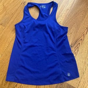 Beautiful blue racer tank